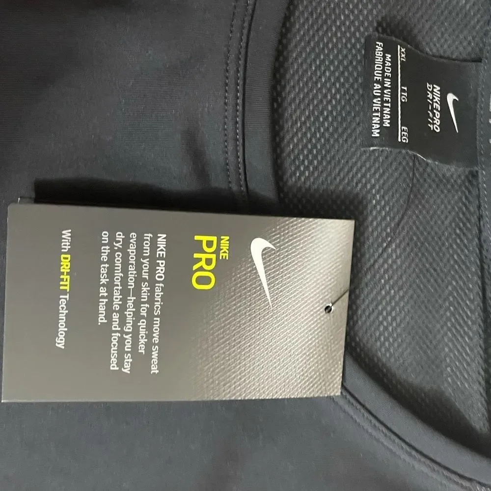 NWT Nike Pro Plus Size Mesh Muscle Crop Tank Top